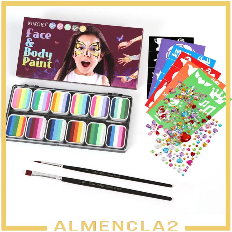 almencla2-พาเลตต์สีเพ้นท์ร่างกาย-ล้างทําความสะอาดได้-สําหรับเต้นรําวันเกิด-ปาร์ตี้