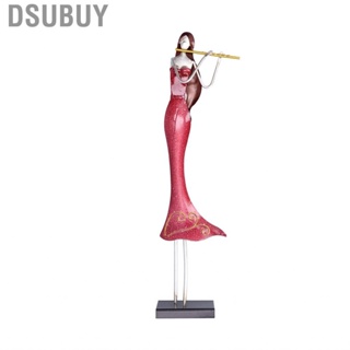 Dsubuy Flute Girl Statue Flutist Figurine Vivid Abstract For Shelf Desk
