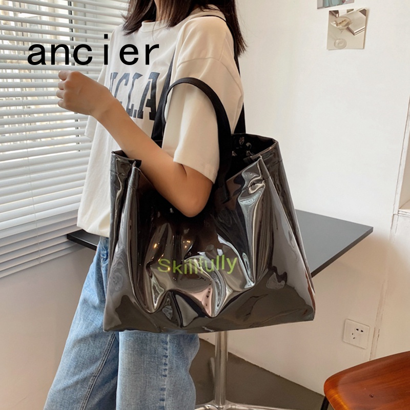 fancier-กระเป๋าสะพายไหล่-กระเป๋าช้อปปิ้ง-ผ้าแคนวาส-พิมพ์ลาย-ความจุขนาดใหญ่-ใช้ซ้ําได้-กันน้ํา-สําหรับผู้หญิง
