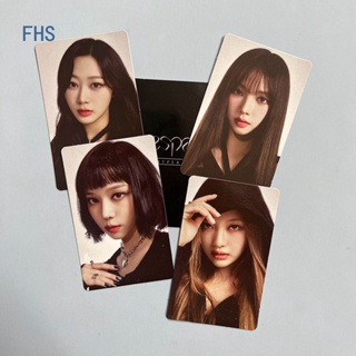 Fhs โปสการ์ดรูปภาพ Kpop Aespa SYNK : HYPER LINE สําหรับเด็กผู้หญิง จํานวน 4 ชิ้น ต่อชุด