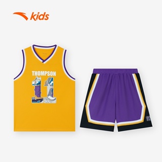 ชุดเสื้อกีฬาบาสเก็ตบอล ANTA Kids สําหรับเด็กผู้ชาย และผู้หญิง372329203