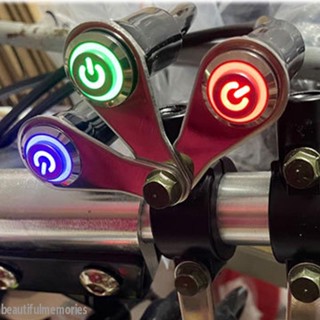 สวิตช์เปิด ปิด ไฟตัดหมอก LED 12V อะลูมิเนียมอัลลอย กันน้ํา สําหรับติดแฮนด์รถมอเตอร์ไซค์ Bmw