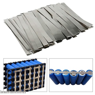 100pcs Length 100mm Lithium Battery 18650 Nickel Plated Steel Sheet for Battery Welding Machine Spot Welder DIY Projects -BM
