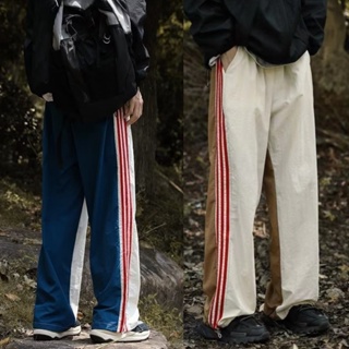 กางเกงผู้ชาย กางเกงกีฬาลําลอง ทรงหลวม ทรงตรง แฟชั่นฤดูร้อน สไตล์เกาหลี สําหรับผู้ชาย กางเกงขายาวผู้ชาย