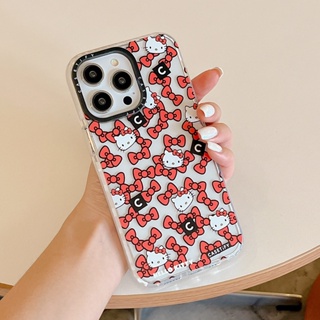 Casetify เคสโทรศัพท์มือถือแบบนิ่ม กันกระแทก ลายเฮลโลคิตตี สําหรับ iPhone 14 13 12 11 Pro Max