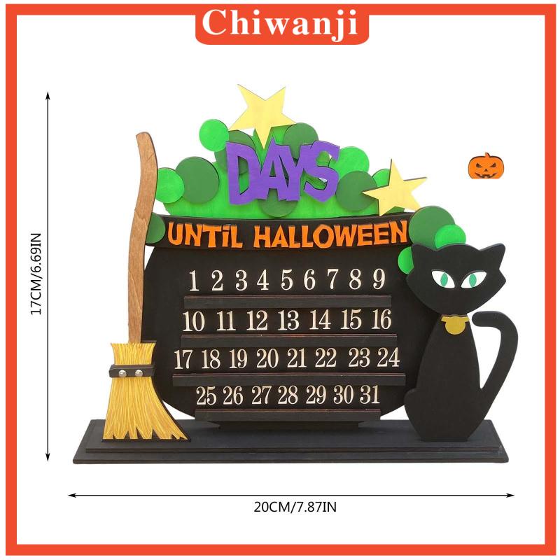 chiwanji-ปฏิทินไม้-สําหรับตกแต่งปาร์ตี้ฮาโลวีน