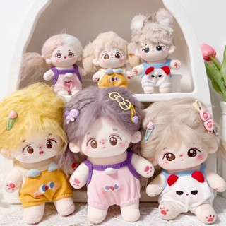 ใหม่ ชุดเสื้อผ้าตุ๊กตา ผ้าฝ้าย มีฮู้ด หลากสี 10 ซม. สไตล์เกาหลี DIY
