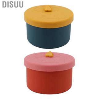Disuu Lunch Box  Sealed Design Saving Space Odorproof  Storage Container Silicone Safe Durable Portable for Outdoors School