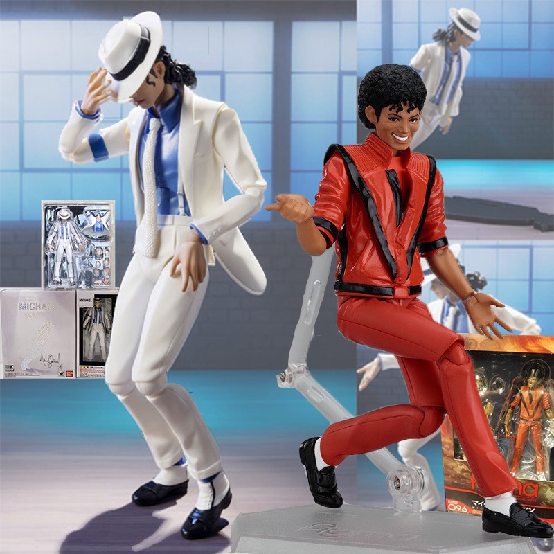 โมเดลฟิกเกอร์ Michael Jackson Figma 096 MJ Thriller สีขาว | Shopee Thailand