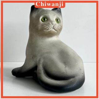 [Chiwanji] รูปปั้นแมว สําหรับตกแต่งสวน ชั้นวางหนังสือ