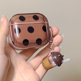 เคสป้องกันหูฟัง แบบนิ่ม ลายจุด สําหรับ AirPods Pro 2 3