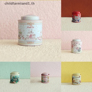 [childfarmland1] กล่องเหล็กดีบุก ลายดอกไม้ ขนาดเล็ก สําหรับใส่ชา ลูกกวาด [TH]