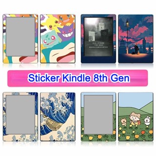 สติกเกอร์ฟิล์ม กันน้ํา กันรอยขีดข่วน ลายการ์ตูนน่ารัก สําหรับ Kindle 8th Generation 6 นิ้ว Amazon Kindle 2016 E-book