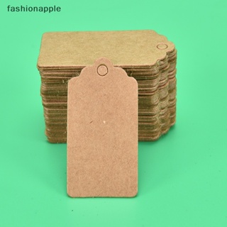 [fashionapple] ป้ายแท็กกระดาษ แบบแขวน สําหรับตกแต่งงานแต่งงาน 100 ชิ้น