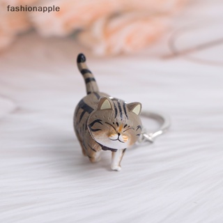 [fashionapple] พวงกุญแจ จี้การ์ตูนแมวน่ารัก สําหรับห้อยกระเป๋า