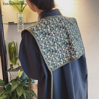 [fashionapple] ผ้าคลุมไหล่ ผ้าพันคอ ปักลายดอกไม้ สําหรับผู้หญิง พร้อมส่ง