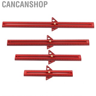 Cancanshop Woodworking Track Ruler Aluminum Alloy Anodized Multifunctional Corrosion Resistant Rust Proof Portable for Furniture