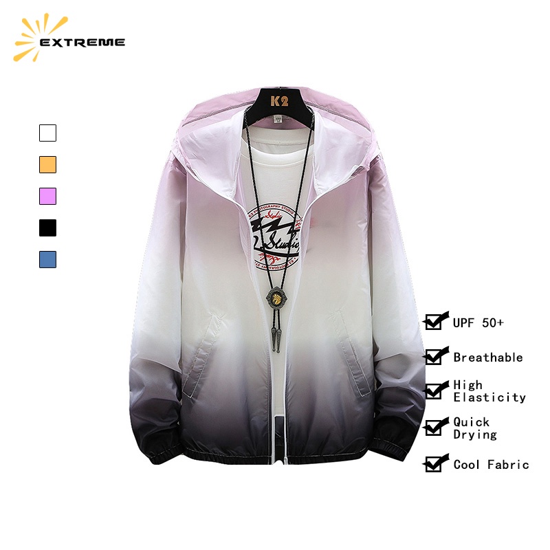 extreme-เสื้อแจ็กเก็ตแขนยาว-มีฮู้ด-มีซิป-ป้องกันรังสียูวี-สําหรับผู้หญิงผู้ชาย-ระบายอากาศบางเสื้อกันแดด
