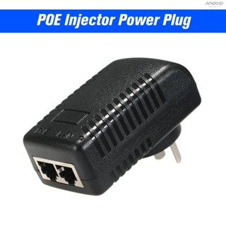 Poe อะแดปเตอร์พาวเวอร์ซัพพลายอีเธอร์เน็ต DC48V 0.5A 15.4W POE pin4/5(+) 7/8(-) สําหรับกล้อง IP IP AP 100 ม.