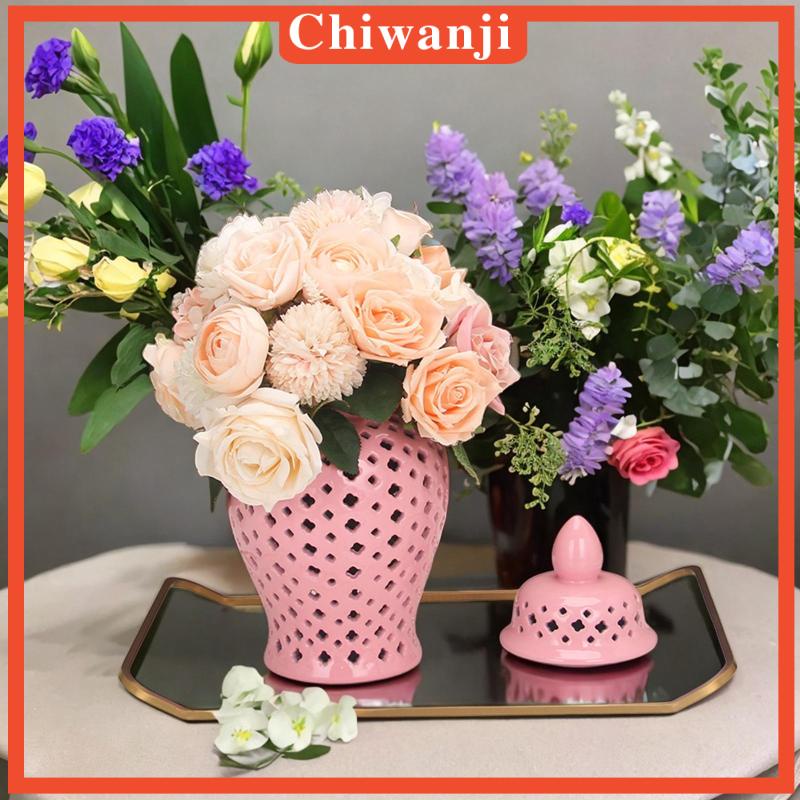 chiwanji-แจกันดอกไม้-ขิง-เซรามิค-อเนกประสงค์-สําหรับตกแต่งโต๊ะ
