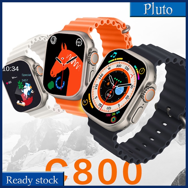 ใหม่-c800ultra-นาฬิกาข้อมือสมาร์ทวอทช์-เชื่อมต่อบลูทูธ-วัดอัตราการเต้นหัวใจ-ความดันโลหิต-อเนกประสงค์