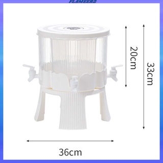 [Flameer2] เครื่องจ่ายเครื่องดื่มเย็น 4 ช่อง หมุนได้ 360 องศา 6 ลิตร ถอดออกได้° สําหรับตู้เย็น