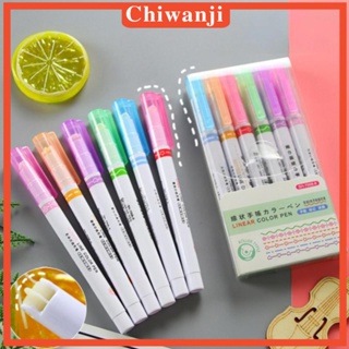 [Chiwanji] ปากกามาร์กเกอร์ ไฮไลท์ DIY สําหรับวาดภาพ ทําการ์ด โรงเรียน พร้อมส่ง