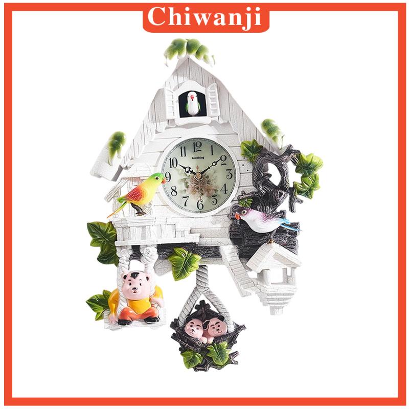 chiwanji-นาฬิกาแขวนผนัง-รูปบ้านนก-สไตล์วินเทจ-สําหรับห้องนอนเด็ก-ร้านอาหาร-โรงแรม