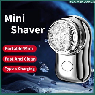 Mini-shave เครื่องโกนหนวดไฟฟ้าแบบพกพาขนาดพกพาตัดผม Rechargeab มีดโกนแบบพกพาเครื่องโกนหนวดเคราของขวัญวันเกิดสำหรับชายดอกไม้