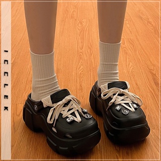 ICCLEK   รองเท้าแตะ รองเท้าแฟชั่น สะดวกสบาย ฟชั่น ด้านล่างหนา 2023 ใหม่  fashion ทันสมัย High quality Korean Style B98G1HN 36Z230909