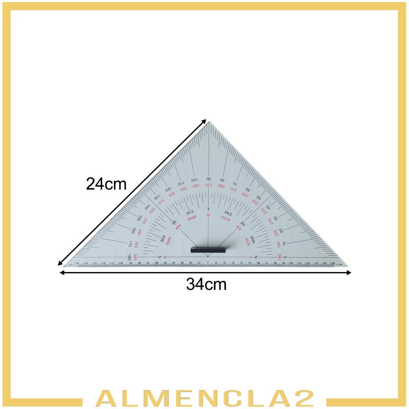 almencla2-ไม้บรรทัดสามเหลี่ยม-น้ําหนักเบา-อเนกประสงค์-สําหรับวัดระยะทาง-วาดภาพ-เรือ-ศิลปิน