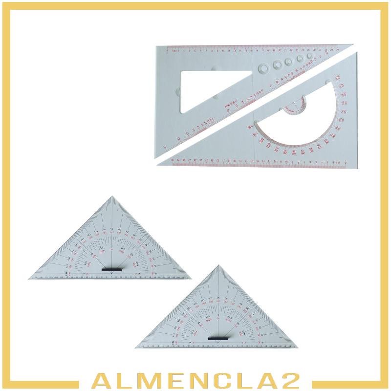 almencla2-ไม้บรรทัดสามเหลี่ยม-น้ําหนักเบา-อเนกประสงค์-สําหรับวัดระยะทาง-วาดภาพ-เรือ-ศิลปิน