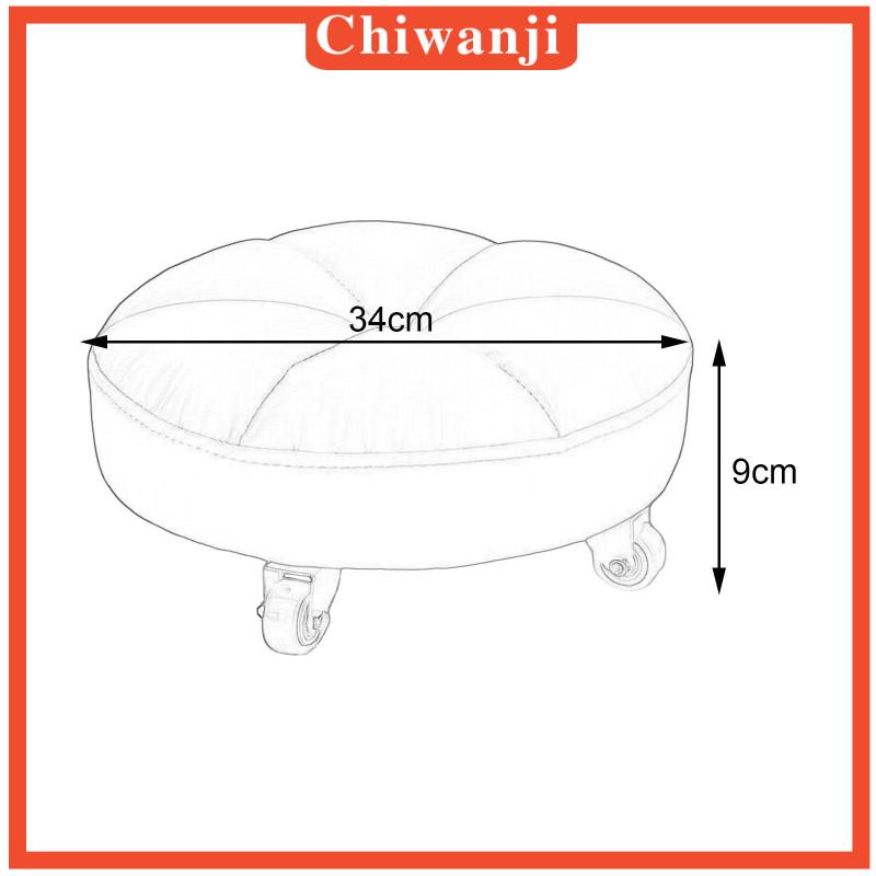 chiwanji-เก้าอี้หนัง-pu-แบบสั้น-เคลื่อนย้ายได้-พร้อมล้อเลื่อน-สําหรับร้านตัดผม-โรงรถ-สํานักงาน-เด็ก