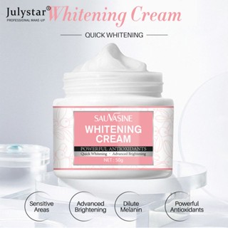 JULYSTAR Cross-border Sauvasine ใหม่ครีมชุ่มชื่นสีขาวผิวเปิด Dark White Body Cream 50g