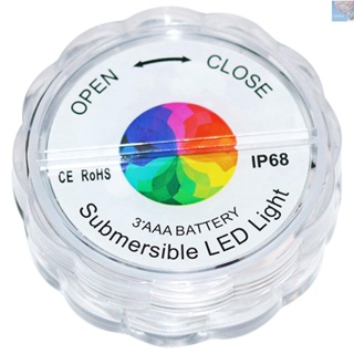 โคมไฟ LED ใต้น้ํา 16 สี กันน้ํา พร้อมรีโมตคอนโทรล ใช้แบตเตอรี่ สําหรับสระว่ายน้ํา บ่อน้ําร้อน