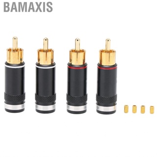 Bamaxis RCA Audio Plug  Cable Connector for Line Signal