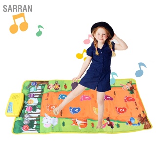  SARRAN เสื่อดนตรีการประสานร่างกายการเพิ่มประสิทธิภาพซอฟท์เสื่อเต้นเปียโนแบบพกพาแบบโต้ตอบสำหรับเด็ก