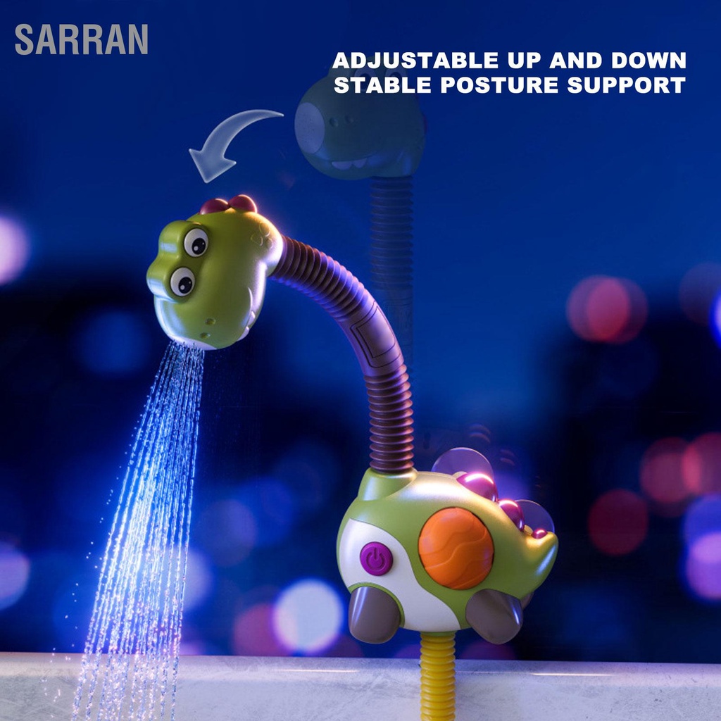sarran-ของเล่นอาบน้ำเด็กพร้อมหัวฝักบัวดูดถ้วยอ่างอาบน้ำไดโนเสาร์ปรับได้-360-องศาปั๊มสเปรย์น้ำ