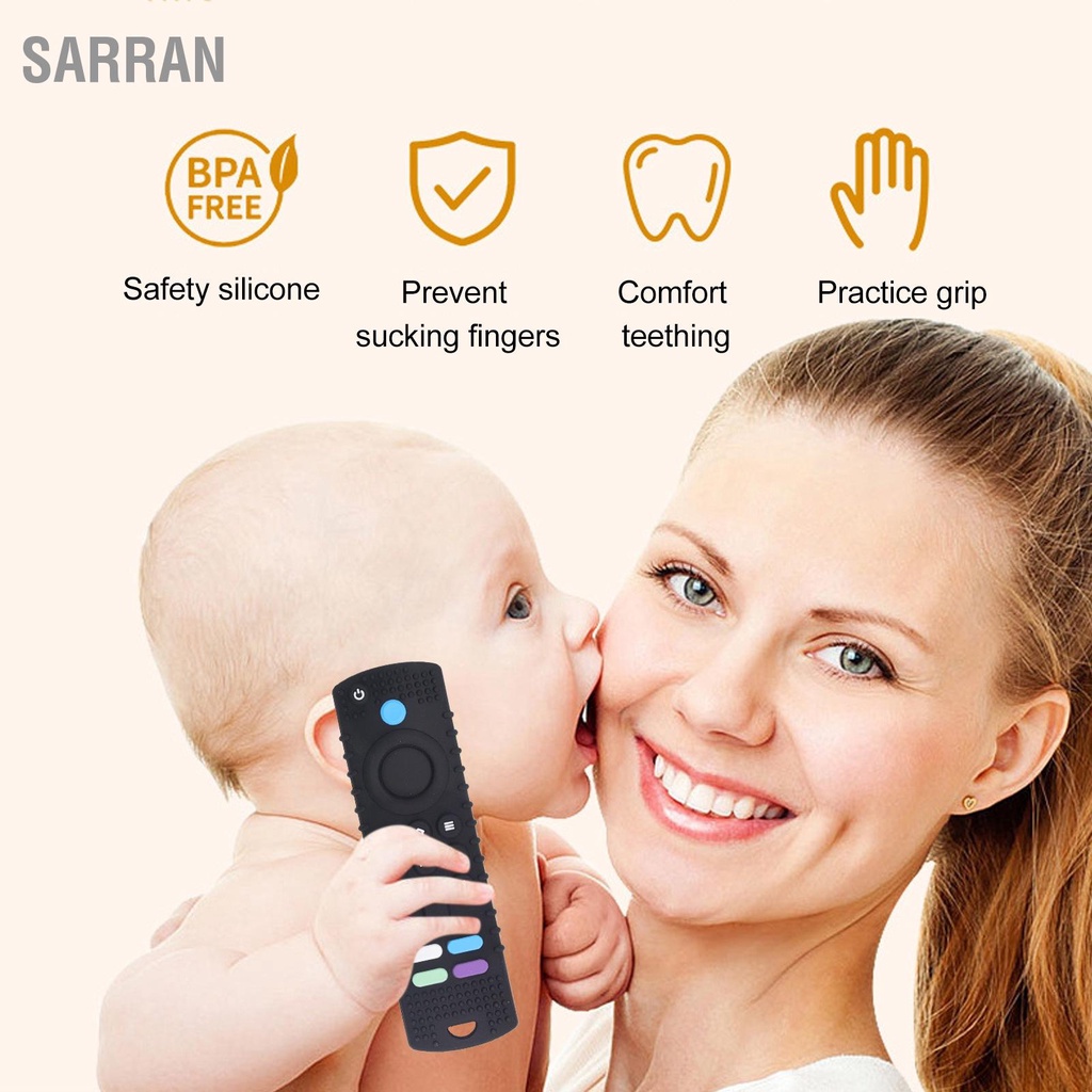 sarran-ยางกัดซิลิโคลน-ยางกัดรีโมท-ที่กัดเด็ก-รีโมทคอนโทรล-baby-ยางกัดจำลองสูงปุ่มต่างๆ-gum-นวดซิลิโคนอ่อนของเล่นยางกัด