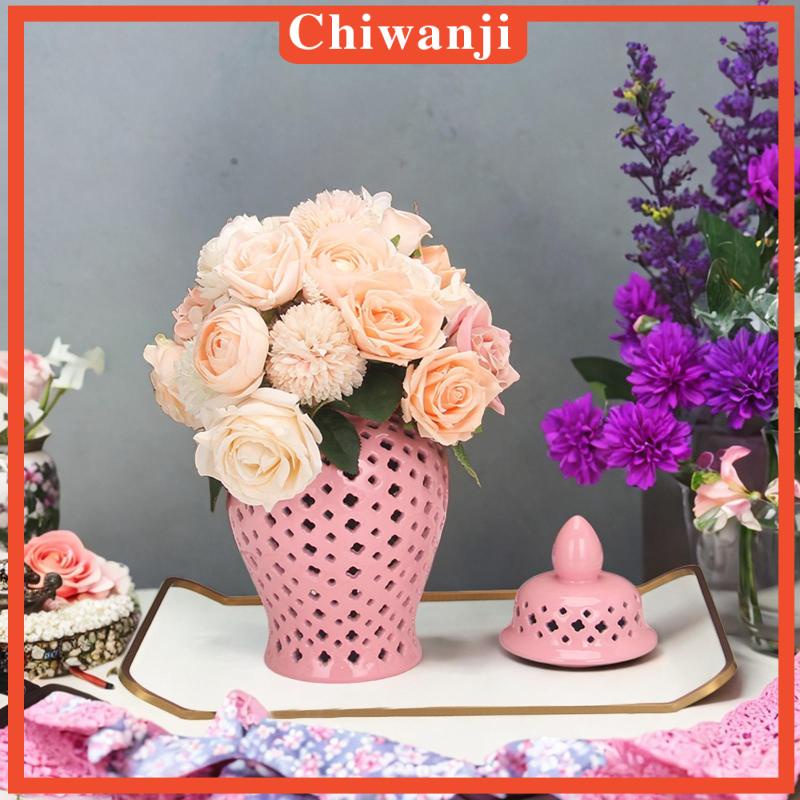 chiwanji-แจกันดอกไม้-ขิง-เซรามิค-อเนกประสงค์-สําหรับตกแต่งโต๊ะ