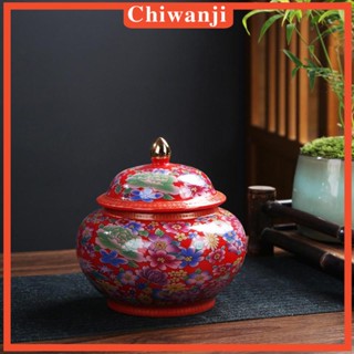 [Chiwanji] โหลเซรามิกเคลือบสี อเนกประสงค์ 800 มล. พร้อมฝาปิด สําหรับใส่ชา