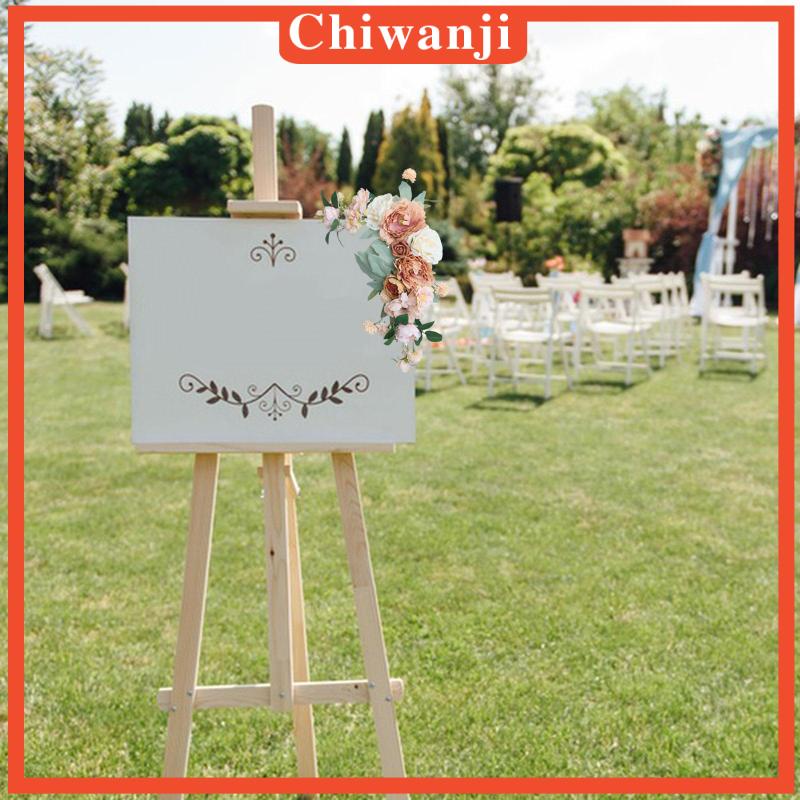 chiwanji-พวงมาลัยดอกไม้ประดิษฐ์-ผ้าไหม-แฮนด์เมด-สําหรับประดับตกแต่งโต๊ะ-ประตูหน้า-งานแต่งงาน