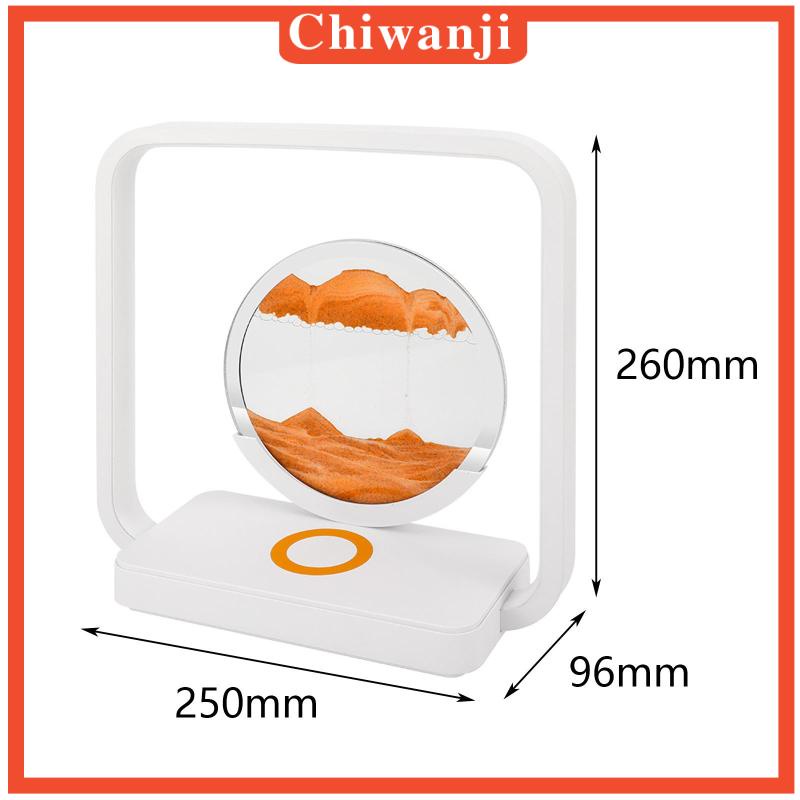 chiwanji-โคมไฟตั้งโต๊ะ-ทรายไหล-พอร์ต-usb-สําหรับตกแต่งบ้าน