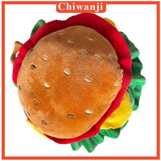 [Chiwanji] หมวกแฮมเบอร์เกอร์ สําหรับสัตว์เลี้ยง สุนัข แมว ขนาดเล็ก