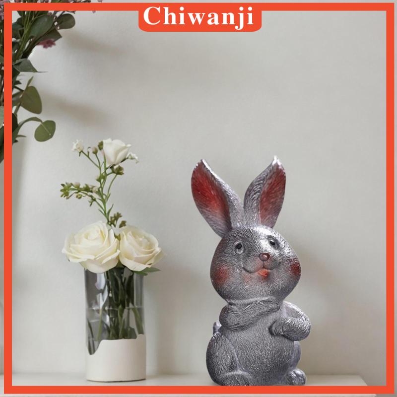 chiwanji-ชุดฟิกเกอร์ชาเรซิ่น-รูปกระต่าย-กังฟู-เปลี่ยนสีได้-สําหรับตกแต่งบ้าน