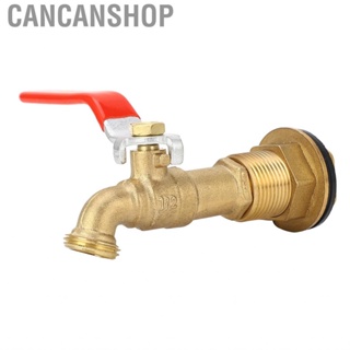 Cancanshop Rain Barrel Faucet Valve  Durable Simple Installation Solid Brass Bulkhead Fitting  Erosion 3/4inch NPT Female Threads for Pools