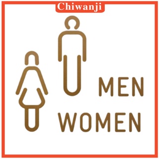 [Chiwanji] ป้ายสัญลักษณ์ WC สไตล์นอร์ดิกโบราณ สําหรับประตูห้องน้ํา สวนสาธารณะ