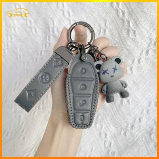 Byd พร้อมส่ง พวงกุญแจรถยนต์ หนังวัวแท้ 3 ปุ่ม ระดับไฮเอนด์ สําหรับ Han Song Plus Tang dmi Qin Pro Yuan e2 mx 2022