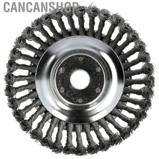 Cancanshop 8in Trimmer Weed Brush Head Universal Steel Wire Weeding Wheel Lawn Mover Accessory
