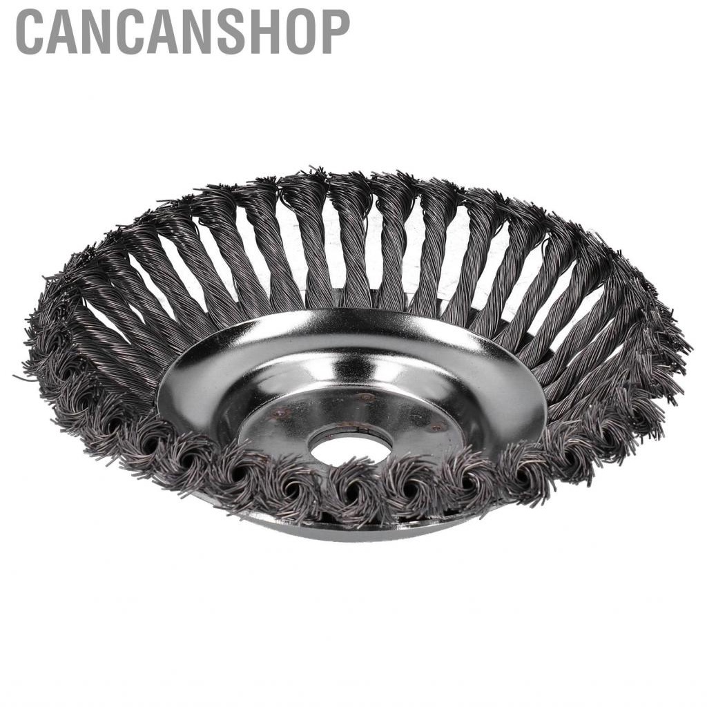 cancanshop-8in-trimmer-weed-brush-head-universal-steel-wire-weeding-wheel-lawn-mover-accessory